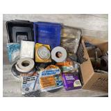 Weatherstrip tape and plastic