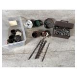 Hole saw bits, woodworking router bits