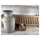 Porch swing, milk jug