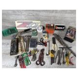 Holt stickers, Allen wrenches, screwdrivers,