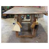 Rolling Wooden Work Table