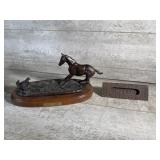 Horse table spinner, old letter slot