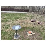 Bird Bath, Feeder, and Water Dish