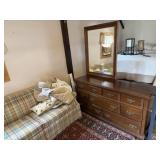 Dresser with mirror