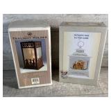 New in box Tealight holder and glitter globe