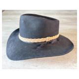 Alina Australian Snowy River Black Pure Fur Felt