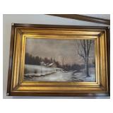 Framed H.L. Tallwall Painting