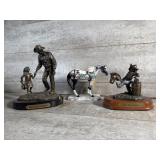 Grandpa statue, horse