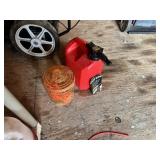 2.5 Gallon Gas Can and Tub of Weedeater string