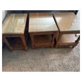Set of three tables