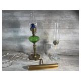 lamp with brass base
