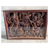 Intricate carving in case