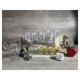 Strata gold wine glasses