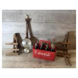 Vintage Weather Station, Coca Cola Bottles
