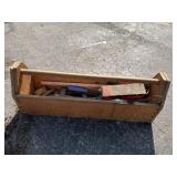 Wooden Toolbox With Tools