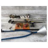 Trailer lights clamps tripod funnel