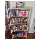 Shelf with VHS tapes