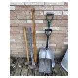Shovels, Tamper, axe, sledgehammer