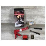 Router Guide, Caulk Gun, Hammer, And More