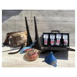 Tool Belt, Funnels, Electronic Ignition Tester