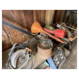 Craftsman Circular Saw, Nails, Funnels, misc