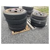 (7)  8.25-20 Tires and Rims