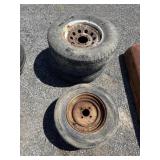 (2) ST225/75R15 (2) 5.30-12 Tires