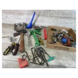 Hatchet, sockets, Allen wrenches