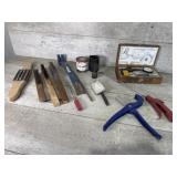 Borehole micrometer set, brushes