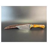 Fixed Blade Damascus Knife