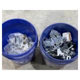 Cabinet hardware, garage door brackets