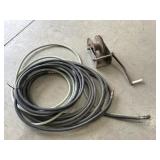 Boat trailer winch, air hoses