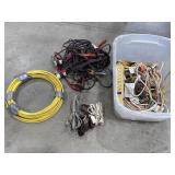 12/2 NM-B wiring, jumper cables, extension cords