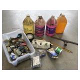 Vintage auto parts, antifreeze, miscellaneous