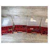 Storage containers, bolts, nuts