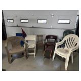 Outdoor Chairs, Rolling Chair, Umbrella, Stool