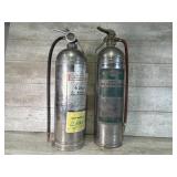 Pair of fire extinguishers