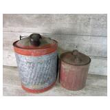 Vintage metal gas tanks