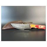 Damascus Fixed Blade Knife