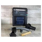 Solar powered electric fence energizer