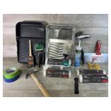 Paint Trays. Rollers, Brushes and Miscellaneous