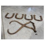 Vintage Ice Block Tongs, Pitching Horseshoes