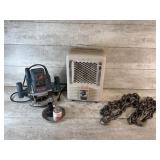 Bosch Router, Floor Heater, Chain