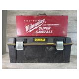 Milwaukee, DeWalt toolboxes