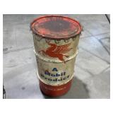Vintage Mobil oil company metal barrel