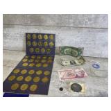 US Presidential coin collection, half a cent,