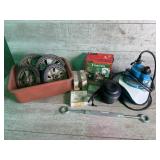 Submersible pump, wheels, timers