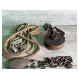 Hudson pulley rope and small pulley