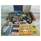 Hammers, sandpaper locks, cutting wheels gasket,