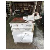 Metal Rolling Tool Cabinet with Craftsman Vise
